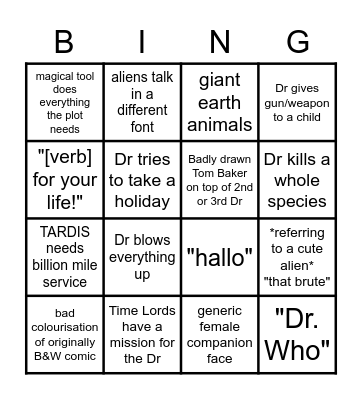 POLYSTYLE COMIC BINGO Card