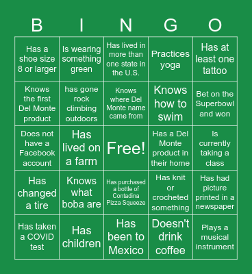 Brisk Bingo! Bingo Card