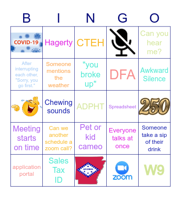 Business Interruption Grant Team Bingo Card