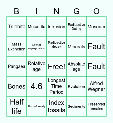 Unit 6 Review Bingo Card