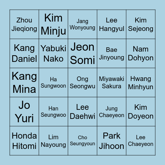 MV96PSY Bingo Card