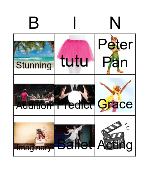 Amazing Grace Bingo Card