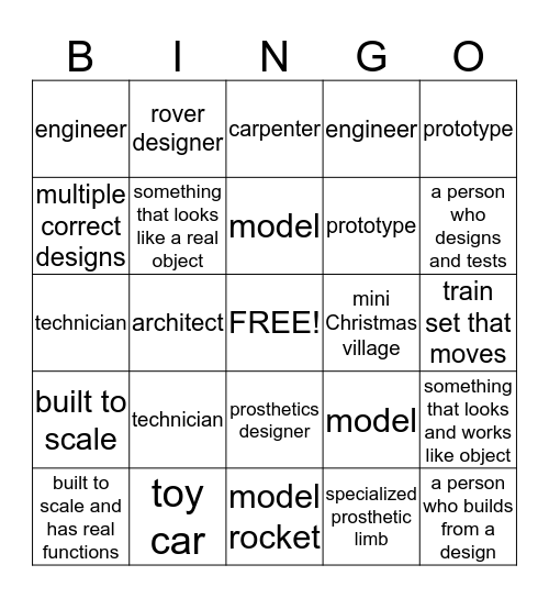 Engineering Bingo Card