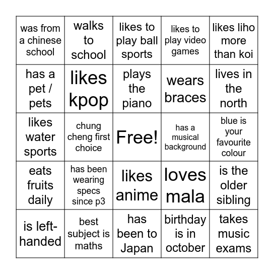 CO ice breaker ! Bingo Card