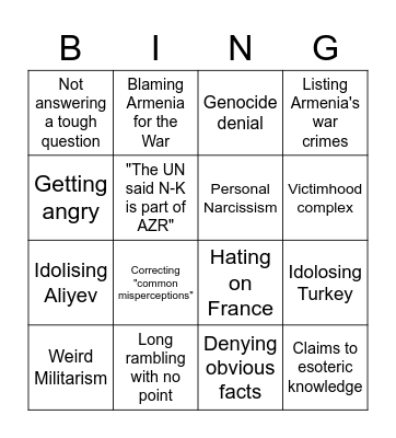 Grey Wolf Bingo Card