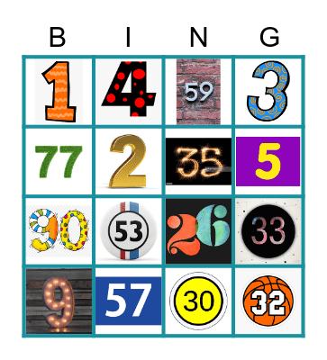 Family Games Night Bingo Card