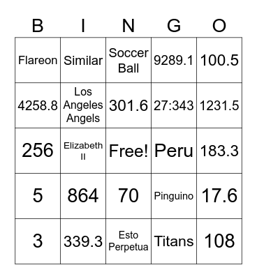 Geometry Chapter 11 Review Bingo Card