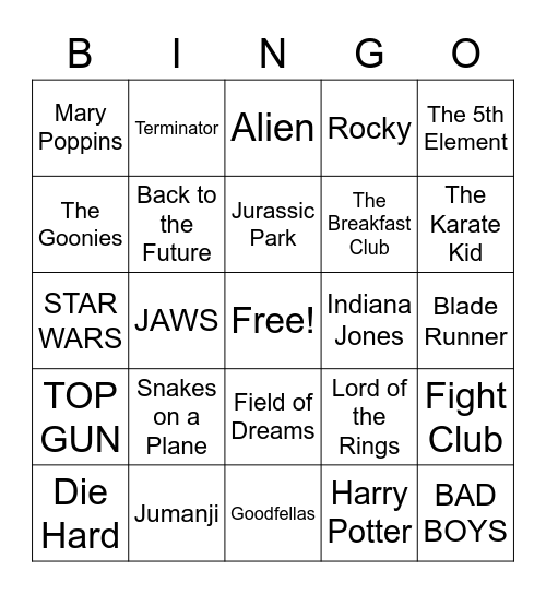 Airteam Bingo Card