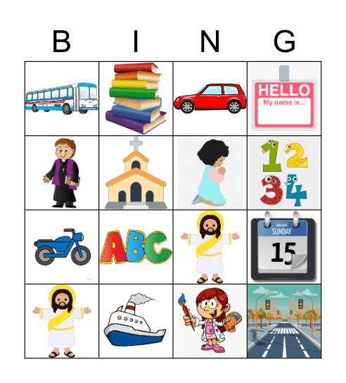 Picture Bingo Card