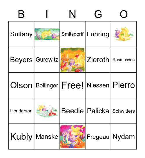 Legacy Book Bingo Card