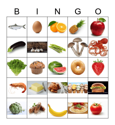 FOOD Bingo Card