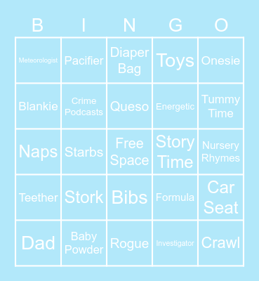 Baby Mullen Bingo! Bingo Card