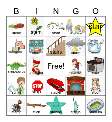 ST Bingo Card