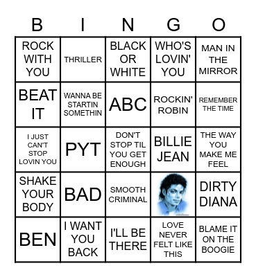 ALL ABOUT MICHAEL Bingo Card