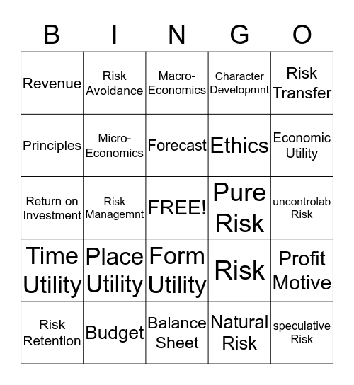 Sports and Entertaiment Marketing  Bingo Card