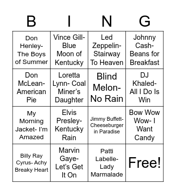 Coverall Bingo Card