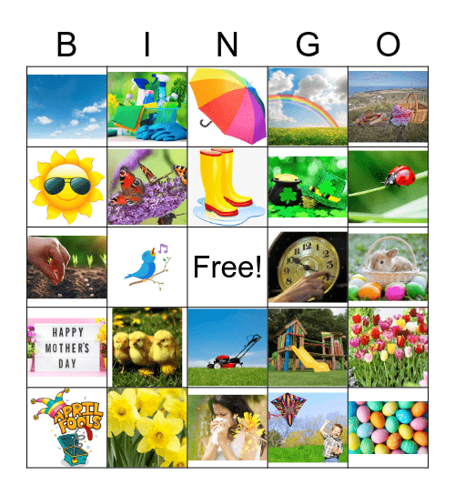 Spring Bingo Card