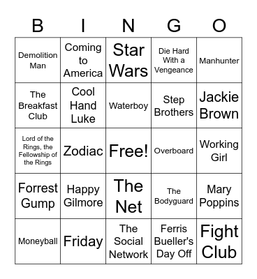 eDiscovery Movie Bingo Round 2 Bingo Card
