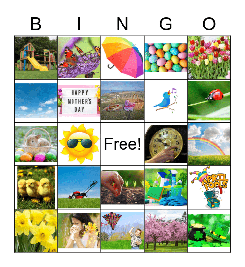 Spring Bingo Card