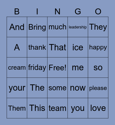 Strategic Accounts BINGO! Bingo Card