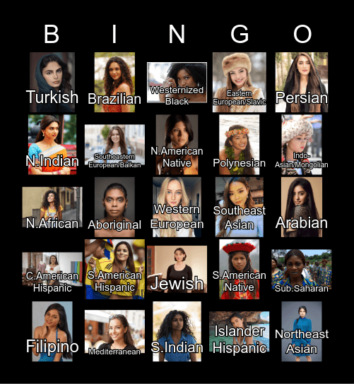 Race-Traitor Bingo Card