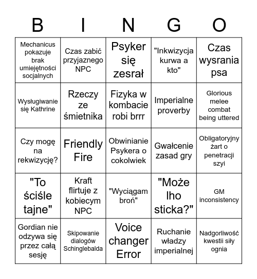 Biuq's Bingo Card