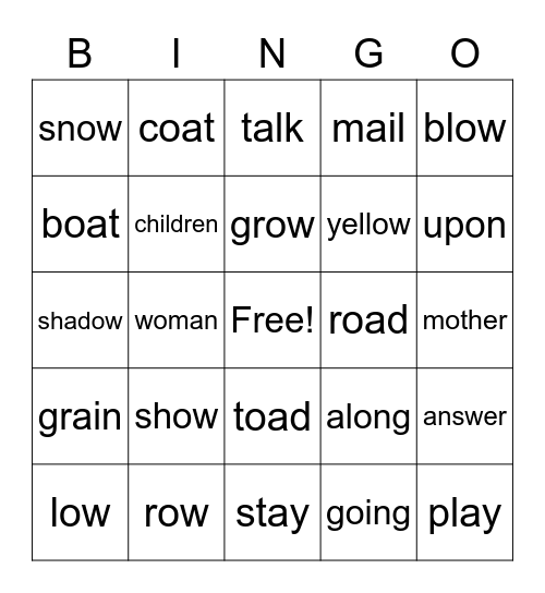 Module 8 Lesson 2 Bingo Card
