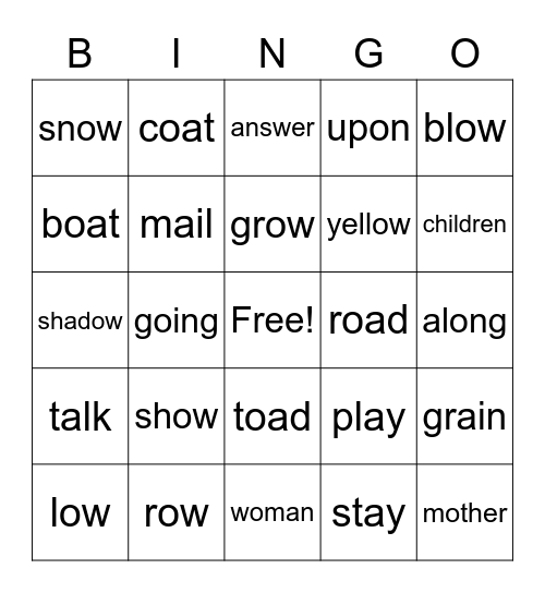 Module 8 Lesson 2 Bingo Card