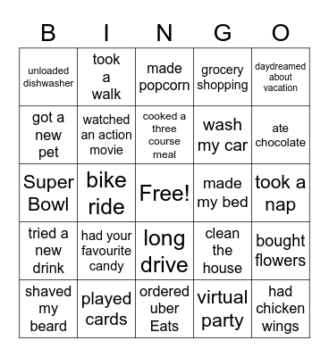 CoP February Social Bingo Card