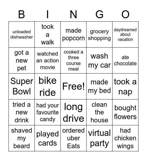 CoP February Social Bingo Card