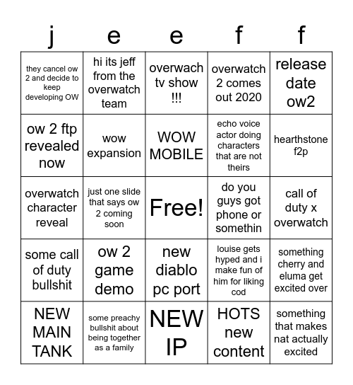 Soiiboi Bingo Card
