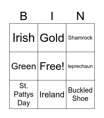 Lucky Bingo Card