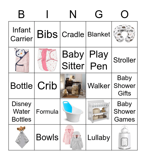 Andreana & Dushan's Baby Shower Bingo Card