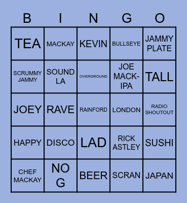 BIRTHDAY BINGO SCRUM STYLE Bingo Card