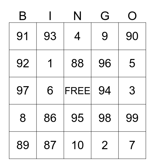 ASBA BUDDY BINGO Card