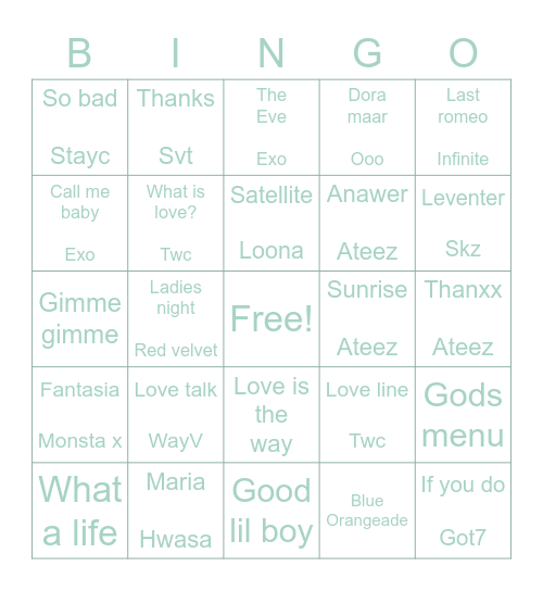Imtj21 Bingo Card