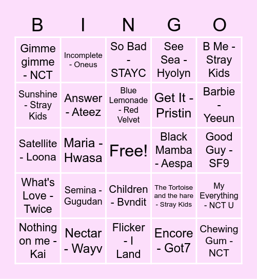 _YIKZ_ Bingo Card