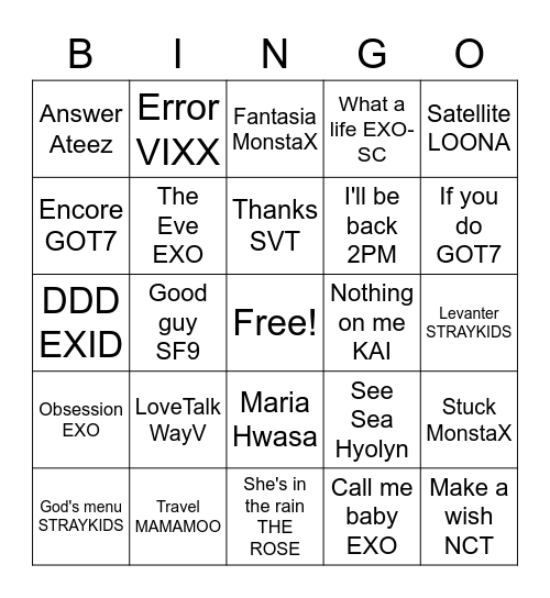 mintchoco747 Bingo Card