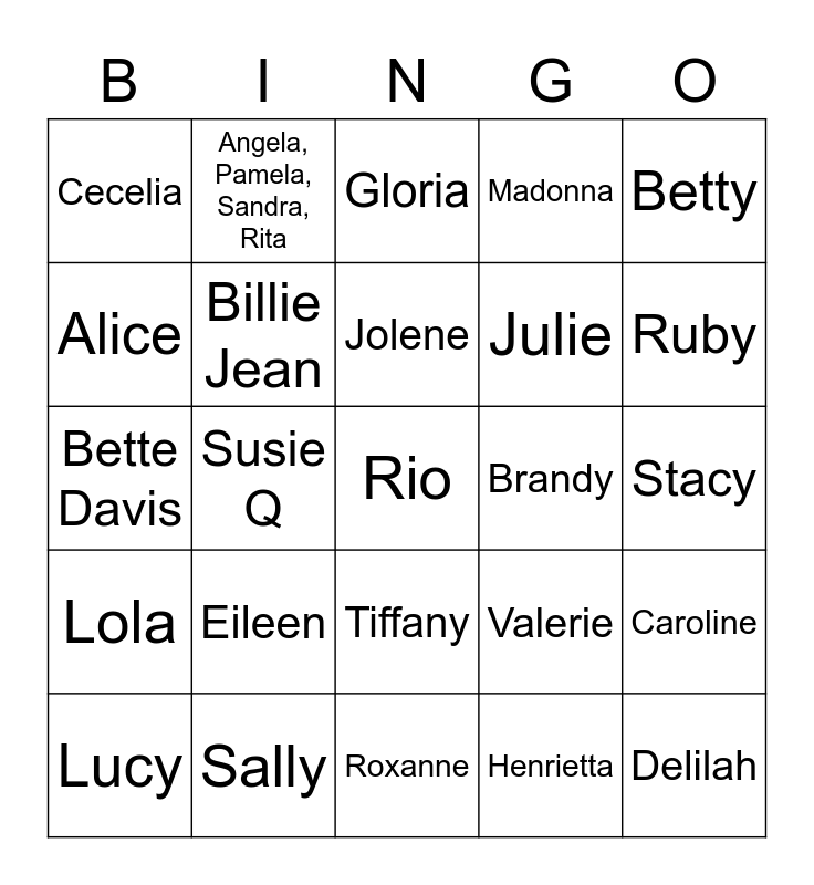 women-s-names-bingo-card