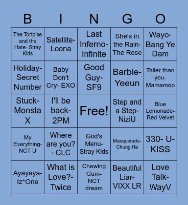 @VelAhga7 Bingo Card