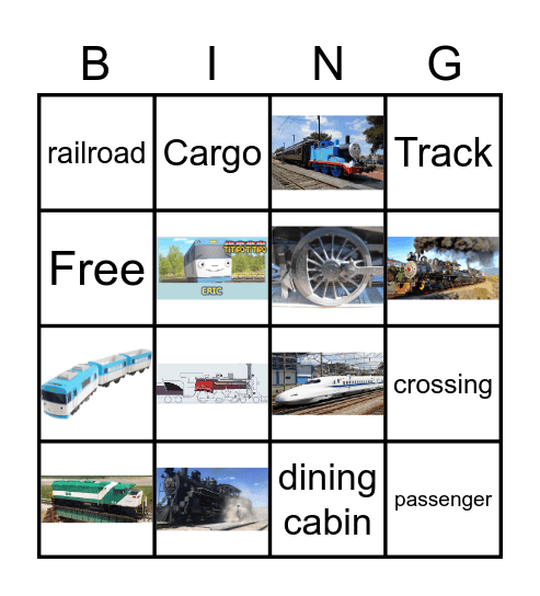 Ahmed's Train Bingo! Bingo Card