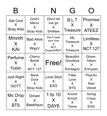 @cyaregulus Bingo Card