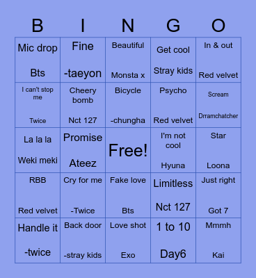 @oikawatete Bingo Card
