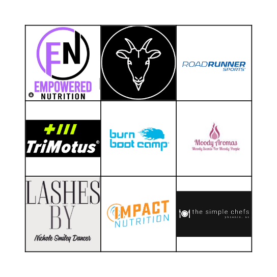 Burn Community Partner Bingo Card