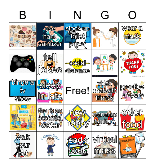 QUARANTINE BINGO Card