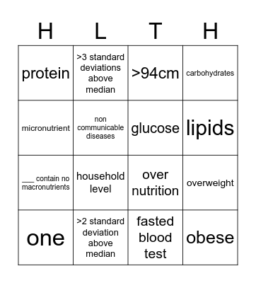 Module 5 Bingo Card