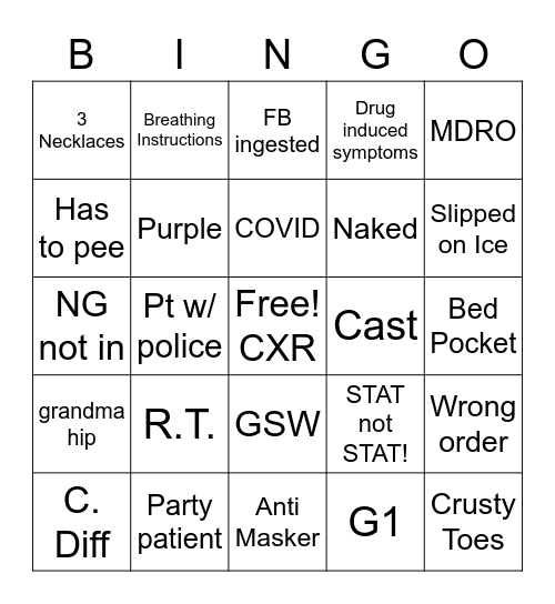 Covey's Best Bingo Card