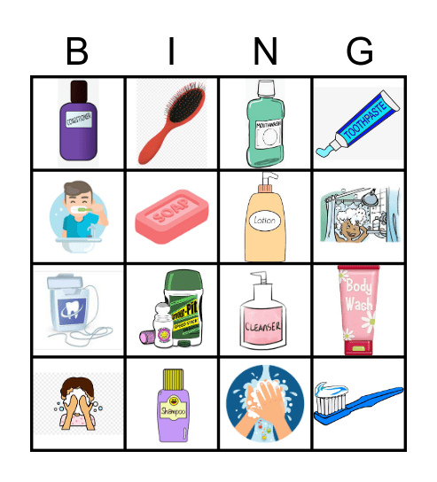 HYGIENE BINGO Card