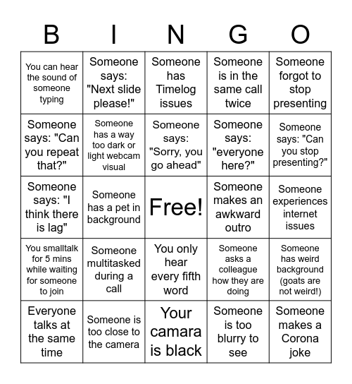Funday Bingo Play Bingo Card