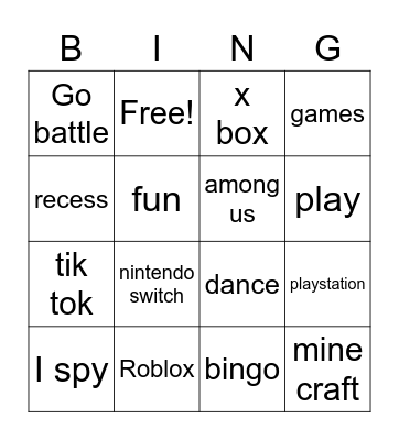 4th grade fun Bingo Card